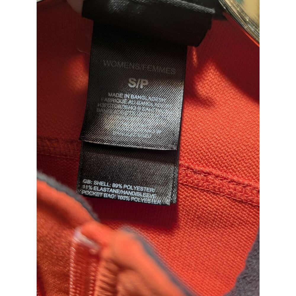 The North Face Womens S Neon Orange Softshell Jacket Full Zip Mock Neck Casual - Picture 9 of 11